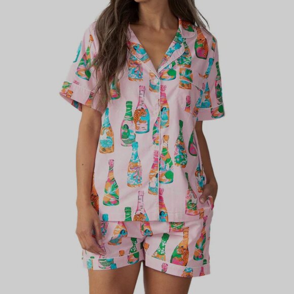 Pop the Bubbly Short Sleep Set - Picture 1 of 2